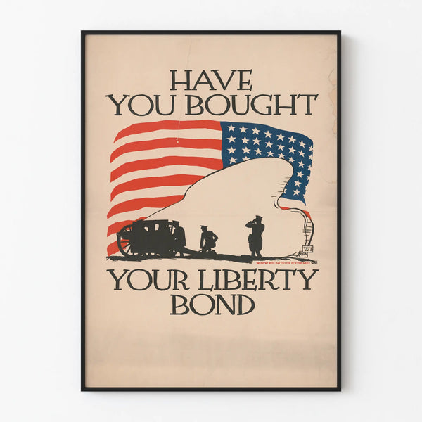 Vintage American Liberty Bond Patriotic Poster