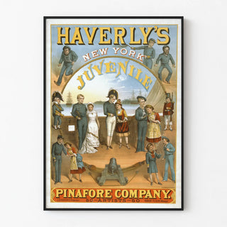 Vintage Poster Haverly's New York Juvenile Pinafore Company
