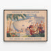 Vintage Hawaii Poster by Flying Clipper Pan American Airways System — framed artwork on a wall