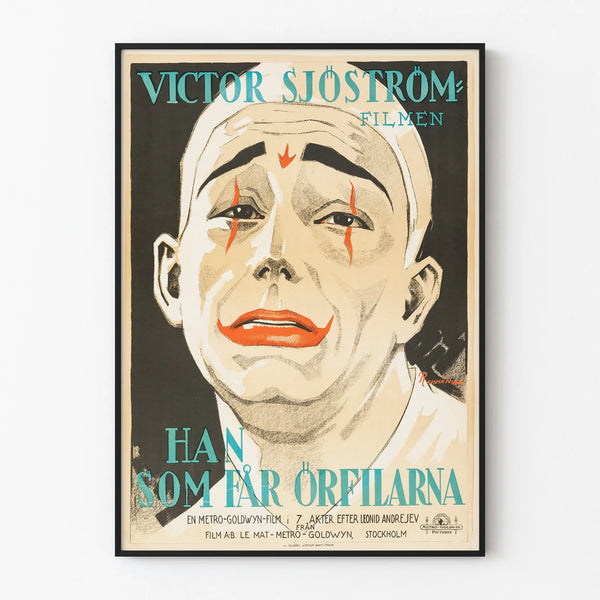Vintage poster for silent film expressionism wall decoration