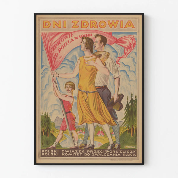Vintage poster Health Days - Inspiring wall decoration Artem Legrand