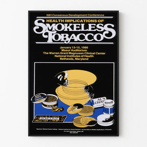 Vintage Tobacco Health Smoke-Free Poster 1986
