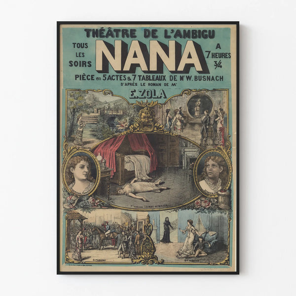 Theatre Nana Poster - Vintage Wall Decoration