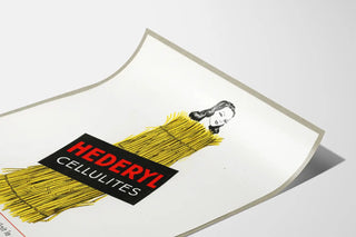 Vintage Hederyl Cellulites Advertising Poster