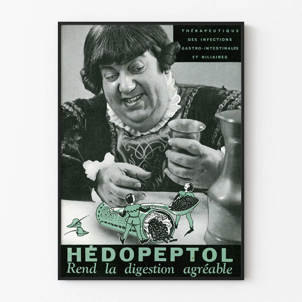 Vintage Hédopeptol Poster for Pleasant Digestion