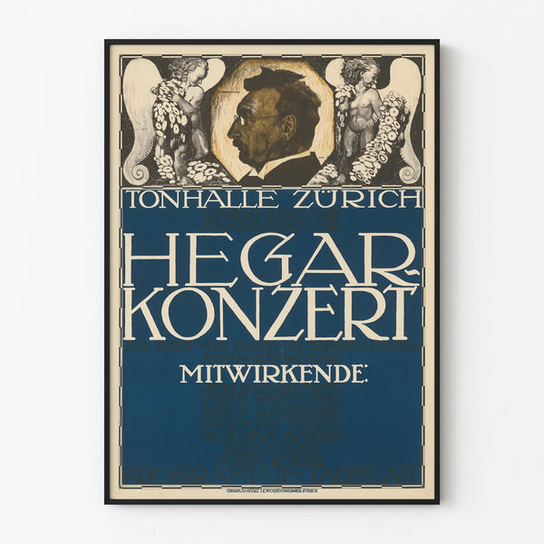 Concert Poster for Hegar at the Tonhalle Zurich