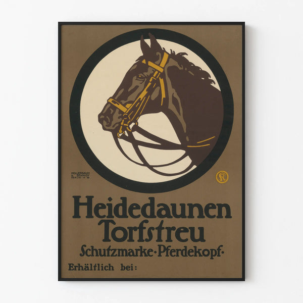 Vintage Horse Head Advertising Poster