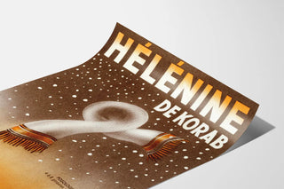 Vintage poster of Hélénine against colds and bronchitis