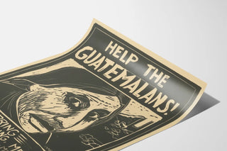 Guatemala Solidarity Poster - Vintage Humanitarian Aid