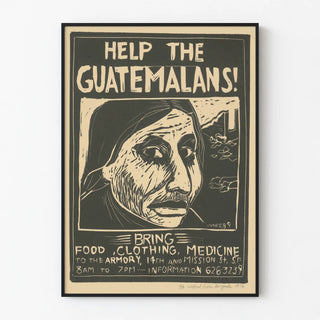Guatemala Solidarity Poster - Vintage Humanitarian Aid