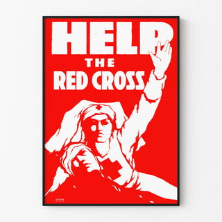 Vintage Poster Red Cross Relief - Support the Red Cross