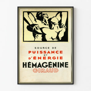 Vintage poster Hemagglutinin Giraud - Source of strength and energy
