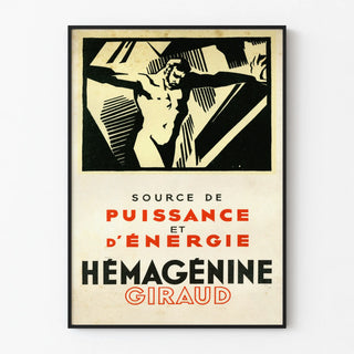 Vintage poster Hemagglutinin Giraud - Source of power and energy