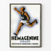 Vintage poster Hemagglutinin Giraud energetic runner