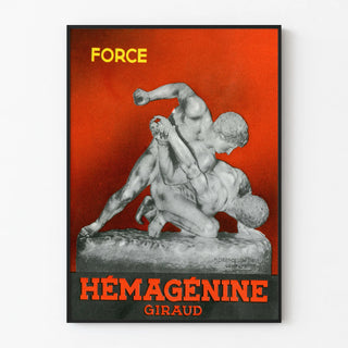 Vintage Poster Hemagglutinin Giraud Force Sculpture Antique