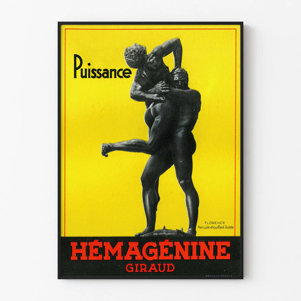 Vintage Poster Hemagéine Giraud - Wall Decoration Power