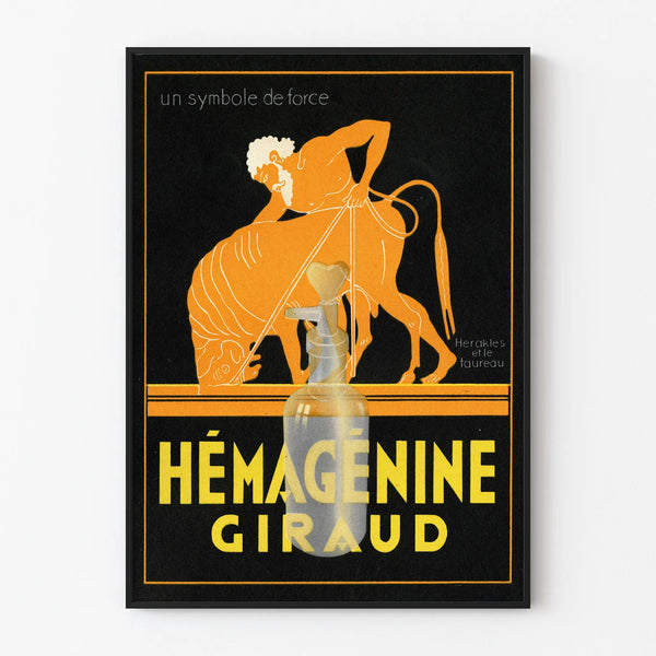 Vintage poster Hemagglutinin Giraud wall decoration