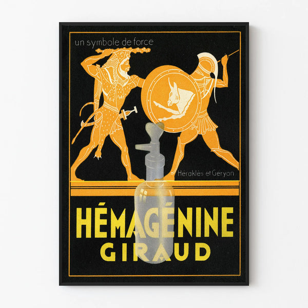 Vintage poster Hemagglutinin Giraud medical wall decoration