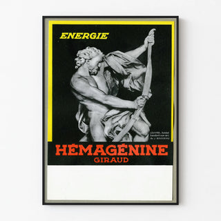 Vintage advertising poster Hemagglutinin Giraud energy