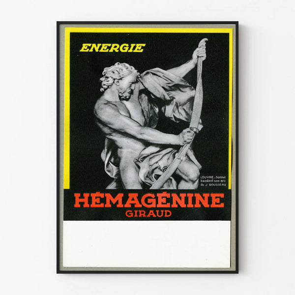 Vintage advertising poster Hemagglutinin Giraud energy