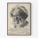 Vintage Poster Henrik Ibsen Portrait and Complete Works