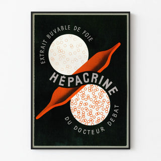 Vintage Hepacrine Poster - Liver Extract Drink