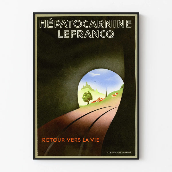 Vintage poster Hépatocarnine Lefrancq - Return to Life