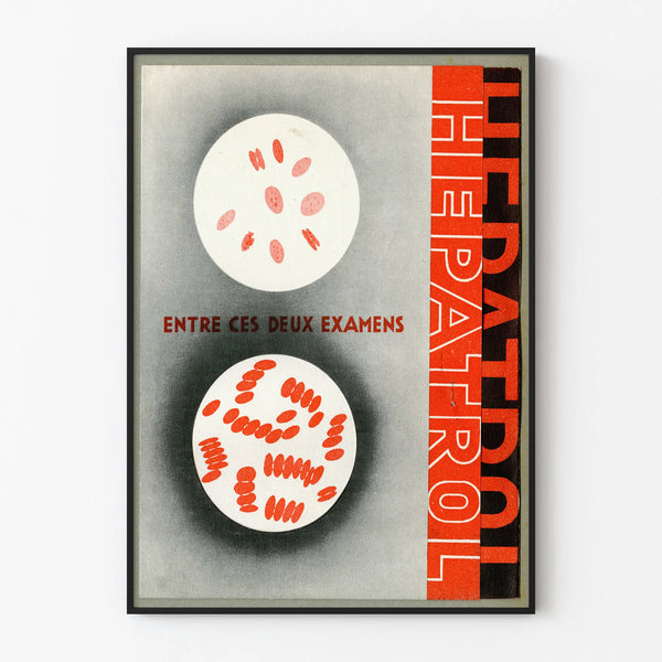 Vintage poster Hépatorol Hépatrol for medical wall decoration