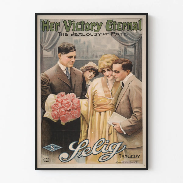 Vintage Poster Her Victory Eternal - Retro Cinema Wall Decoration