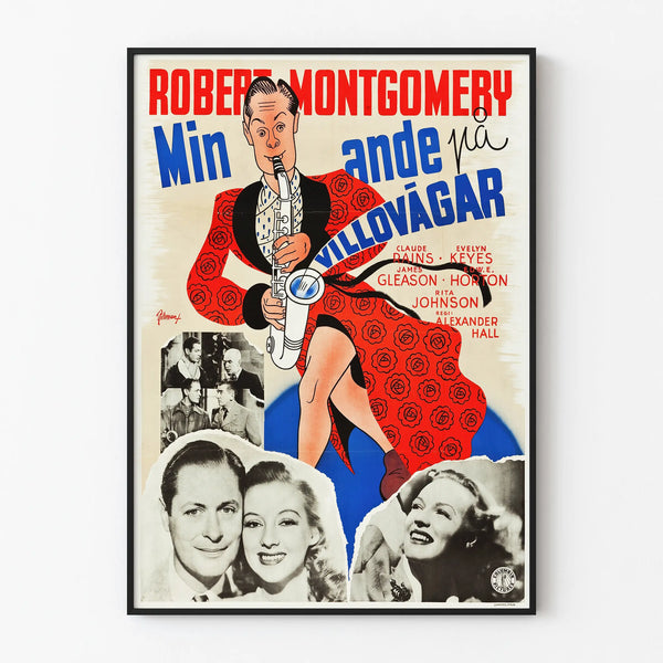 Vintage Poster Here Comes Mr. Jordan - Retro Wall Decoration