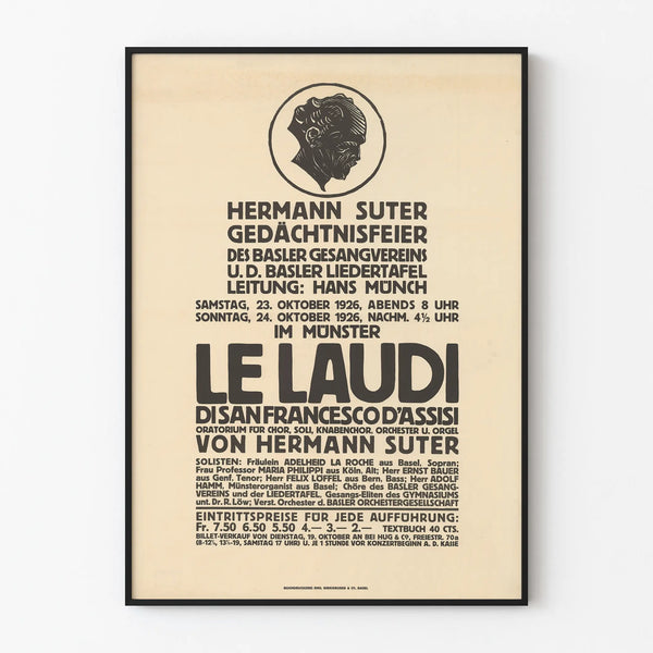 Vintage Poster 'Le Laudi di San Francesco d'Assisi' - Classic Wall Decoration