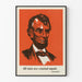 Decorative Poster Lincoln - Quote 'All Men Are Created Equal'