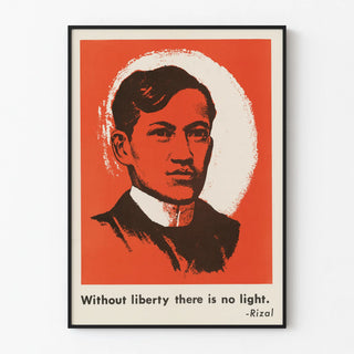 Decorative Poster of Rizal with Quote on Freedom