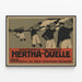 Vintage Advertising Poster Hertha-Quelle Mineral Water Source — framed artwork on a wall
