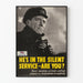 Vintage British Military Poster Silent Service