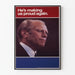 Vintage Poster of a Leader's Portrait with an Inspirational Slogan