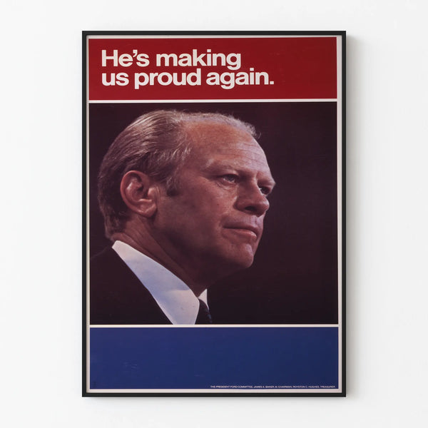 Vintage Poster of a Leader's Portrait with an Inspirational Slogan