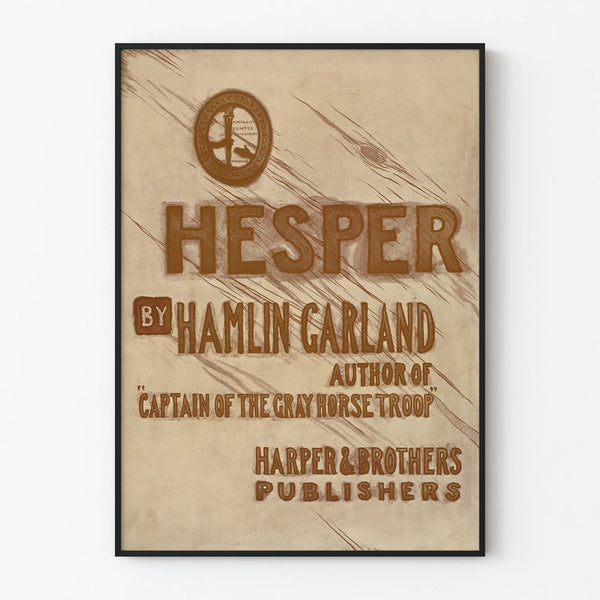Vintage Poster HESPER by Hamlin Garland - Literary Wall Decoration