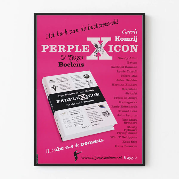 Artistic poster Perplexicon by Gerrit Komrij and Tysger Boelens