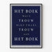 Vintage Dutch wall poster on fidelity to the book