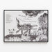 Poster of the Goodige Monster and the Rovers by Max Velthuijs — framed artwork on a wall
