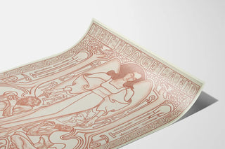 Decorative poster Het Hooge Land Beekbergen Art Nouveau style