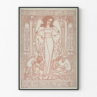 Decorative poster Het Hooge Land Beekbergen Art Nouveau style