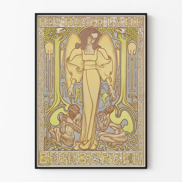 Decorative Art Nouveau Poster Het Hooge Land Beekbergen