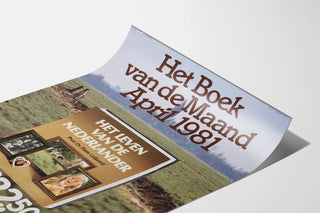 Vintage Poster Het Boek van de Maand - April 1981