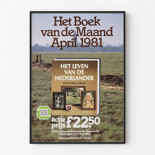 Vintage Poster Het Boek van de Maand - April 1981