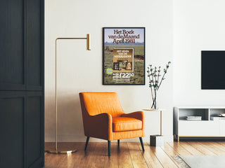Vintage Poster Het Boek van de Maand - April 1981