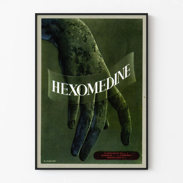 Vintage Hexomedine Poster for Wall Decoration