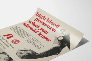 Vintage Poster Health: Hypertension - Prevention and Information