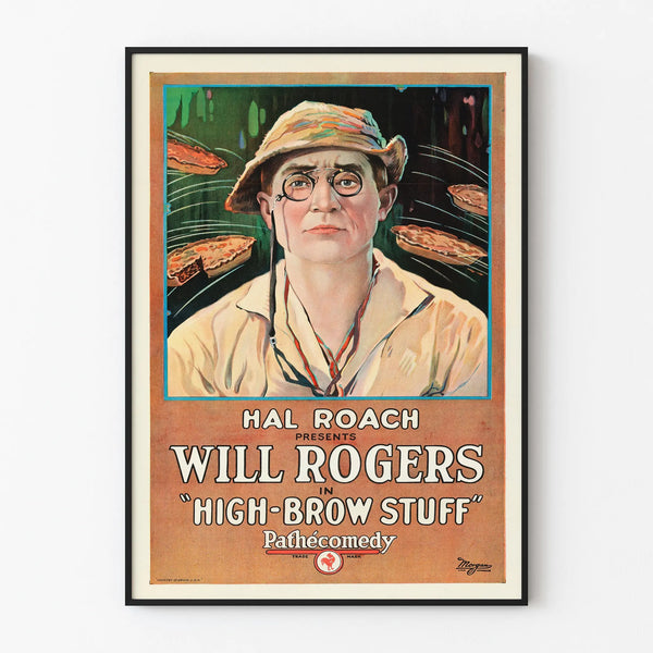 Vintage Poster High Brow Stuff with Will Rogers
